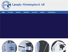 Tablet Screenshot of ljungbyflyttningsbyra.se